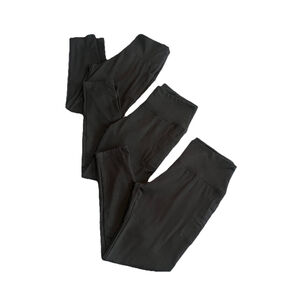 Fleece Lined Leggings 3 Pack Womens XXL Black Pockets Yoga Pants Warm Winter NWT